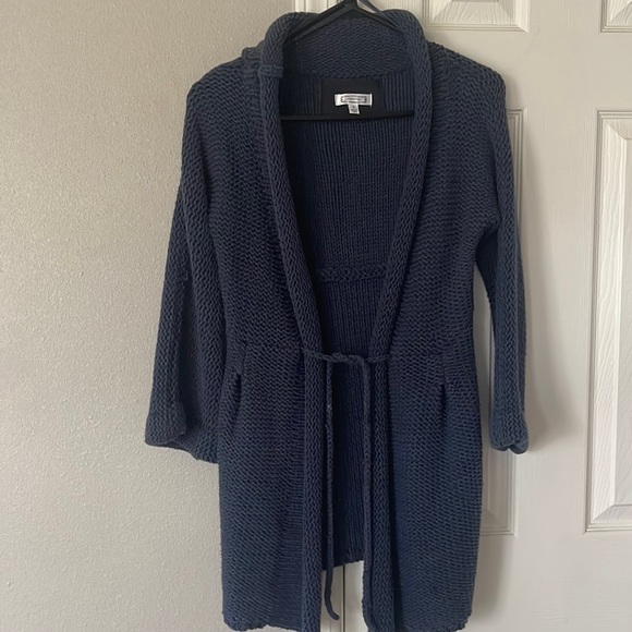 Aphorism quarter length sleeve sweater Navy Blue - Picture 1 of 6